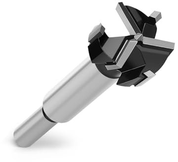 Forstnerbohrer 35mm Holz, Holzbohrer mit Rundschaft, Forstner Bohrer für Hölzer,Spanplatten,Faserplatten