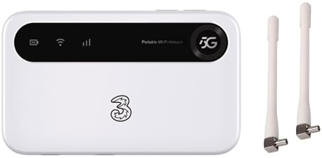 U50 5G Mobile WiFi 6 Hotspot 2.6Gbps | Unlocked for any Network SIM Worldwide | Portable & Perfect for Travel | Connect Multiple Devices | Incl 2 x External Antennas for Stronger Signal