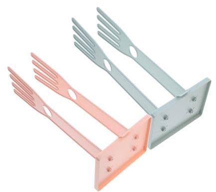 BEBEMOKO Glove Drying Rack and Kitchen Sink Stand Reusable Towel Holder with Detachable Design 2pcs Pink and Light Blue for Indoor Kitchen Counter Organization