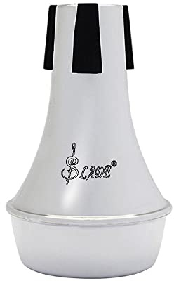 Practice Straight Mute Schalldämpfer Sourdine für Trompetenzubehör, Silber