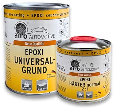 1,5kg Epoxy Universalgrund Grundierung mit Härter gute Haftung auf den verschiedensten Untergründen hoher Korrosionsschutz und Wetterbeständigkeit, Härter:normal