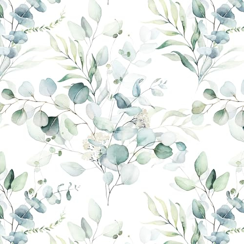 myforHD Papel Pintado Autoadhesivo Flores 44cmX300cm Papel de Pared Papel Adhesivo para Muebles Removible Impermeable Retro Vinilo PVC Pegatina Decorativos Pared Salon Dormitorio