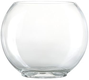 WFchenj222-6 Kleines Aquarium- Kreatives ovales Glas, kleines Goldfisch-Aquarium, Heim-Desktop-Dekoration, transparentes Glas-Aquarium Goldfischglas(Groß)