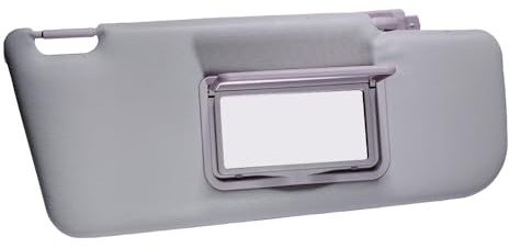 Gray Right Driver Sun Visor with Mirror Front Compatible With Fiat Panda 169 MK2 2003-2011 735362753 735362756