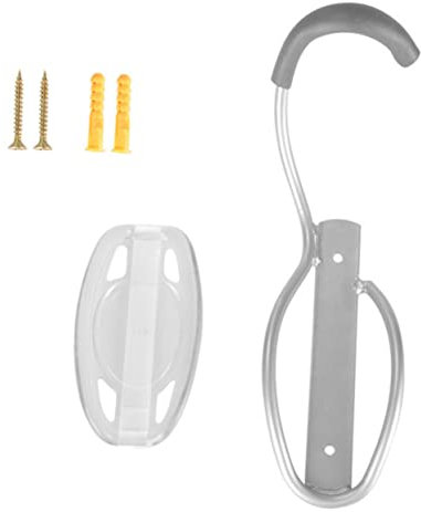 Toyvian Bike Wall Hanger and Indoor Bike Storage Hook Iron Mount for Garage and Shed Vertical Bicycle Rack Space-saving Grey Holder