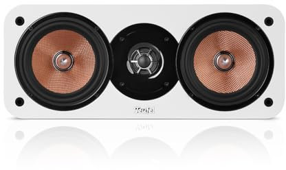 Teufel Ultima Center - Altavoz Central HiFi Home Cinema, diseño Moderno y Atemporal - Blanco