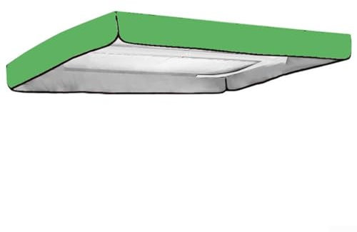 Funda para toldo oscilante, ideal para 2 o 3 sillas de asiento, y proporciona protección solar (195 x 125 x 15 cm, verde)