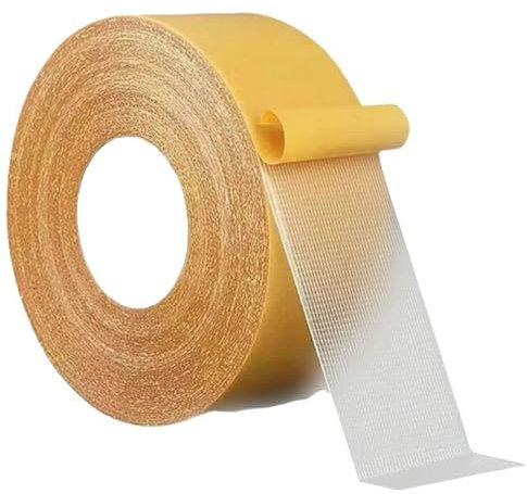 Ruban adhésif double face en tissu pour moquette - Facile à utiliser pour les vêtements et les tapis - Ruban adhésif double face en tissu pour moquette - Ruban adhésif double face pour photo