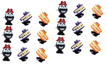 UPKOCH 18 pcs Halloween Wind Up Clockwork for Jumping Walking Lightweight Educational Party Favor for Boys
