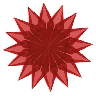 Faltblätter Transparentpapier, 14 x 14 cm, 42g/qm, 100 Blatt (Rot)