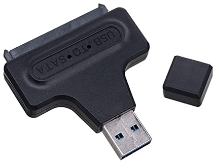 Lafeier Convertitore adattatore da USB 3.0 a SATA, disco rigido, 6,3 cm, SSD, per computer desktop, colore: nero