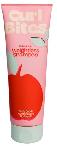 Curl Bites | Refreshing Weightless Shampoo - Gut reinigendes & sanftes Locken Shampoo für voluminöse Locken - vegan, Curly Hair Methode sicher, mit Malvenblütenextrakt in Bioqualität - 250ml