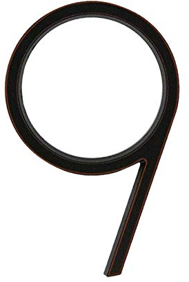 Zinklegering Modern 0-9 Hotellhem utomhus adressskylt(VENETIAN BRONZE 9)