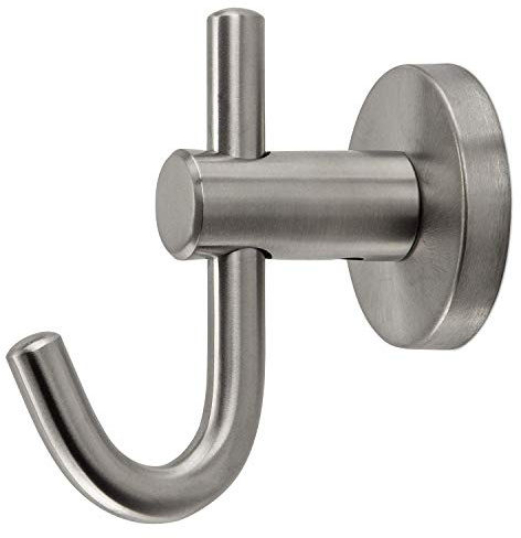 SOTECH 2 x Garderobenhaken EVITA echt Edelstahl 90 x 50 x 80 mm | exklusiver Kleiderhaken Mantelhaken