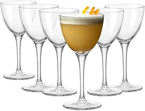 Bormioli Rocco 91281 Novecento Nick&Nora Set 6 Calici, Vetro, cl15,5