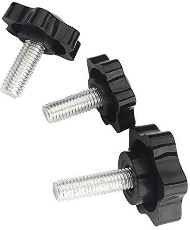 Yudesun Serrage Poignée Vis Boutons - M10 Filetage Mâle Plastique Tête Étoile Vis de Serrage Écrous Bouton Machine Poignée