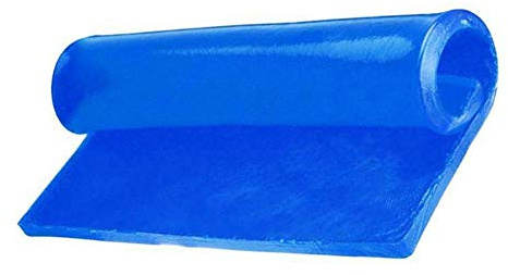 ikasus Motorrad Sitz Gel Pad,Gelkissen für Motorradsitz,Weich Motorrad Sitzbank Kissen Dämpfung Matte Komfortable Gelkissen Stoßdämpfungsmatte Kissen für Motorrad Zubehör,Blau 25 * 25 * 2CM