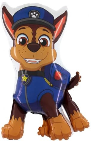 Folieballong, Chase Paw Patrol, figurer, luftballong ca. 80 cm helium folieballonger ballonger gåva ballong årmarknad körsbärsvibrator