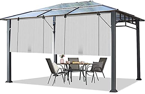 ZHANGQINGXIU Shade Sail Awning, Sun Shade Sail, Outdoor Roller Shades For Patio 95% UVA Protection Permeable Privacy Divider Decoration Fence For Garden Gazebo, 45 Sizes