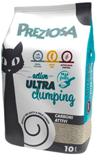 Preziosa Bentonit Weiß Super Agglomerante Fine - Packung mit 10 l - Aktivkohle