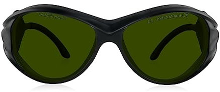 FREEMASCOT Gafas de seguridad profesionales con láser IPL 190-2000 nm para UV, depilación láser, belleza y cosmetología, protección ocular (marco estilo 2)