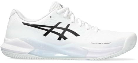 ASICS Herren Gel-Challenger 14 Clay Sneaker, White Black, 44.5 EU