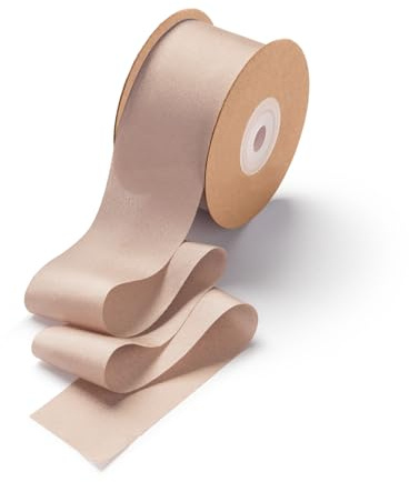 CHUQING Geschenkband Breit Schleifenband Hochzeit Seidenband Dekoband Camel