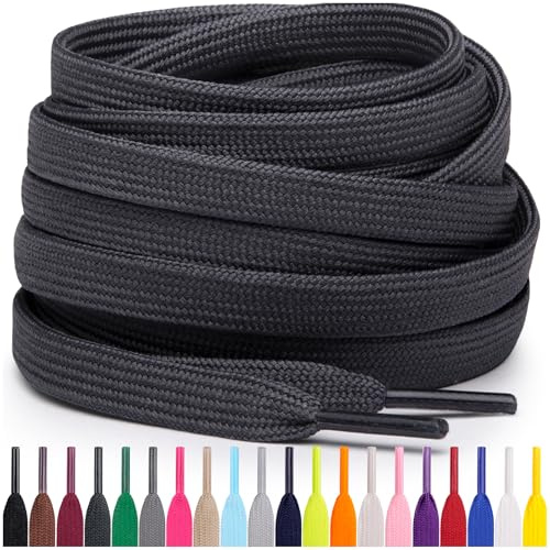 Miscly Cordones Planos para Zapatillas, Disponibles en Varias Tallas y Colores