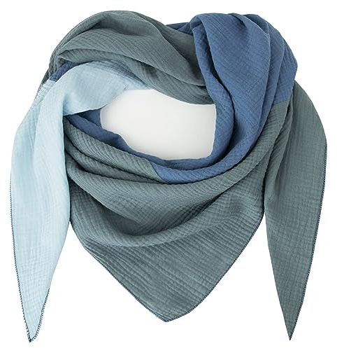 GLAMEXX24 Sciarpa da donna sciarpa invernale sciarpa triangolare XXL da uomo sciarpa da uomo in cotone giunzione dei colori