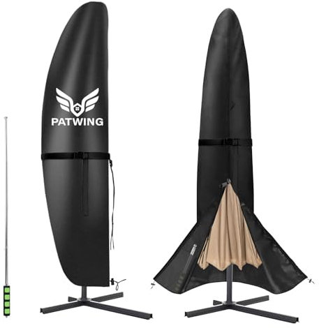 PATWING Coperture per Ombrelloni,copertura ombrellone decentrato,copri ombrellone da giardino,per Ombrellone a braccio laterale Patio Umbrella Cover