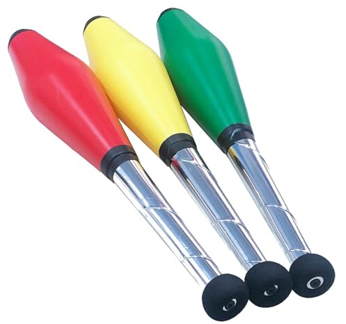 BDHI 3 st jongleringspinne jonglering klubb-set jongleringsstift ultralätt för cirkusprestanda rekvisita (Y258-3)