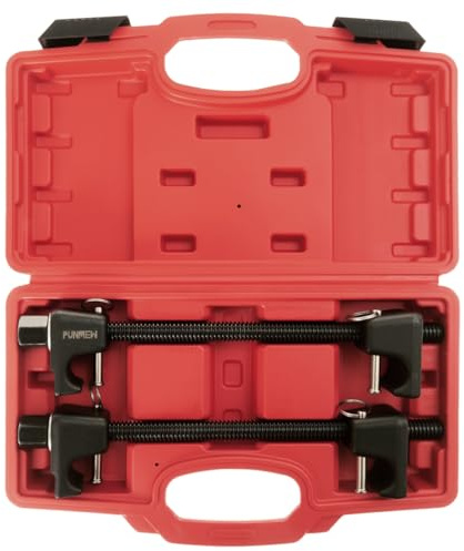 Punmew Coil Spring Compressor Tool 2pc Macpherson Strut Spring Compressor Tool for Suspension Work for 1/2 Square Drive, 7/8'' (22mm) Hex Socket