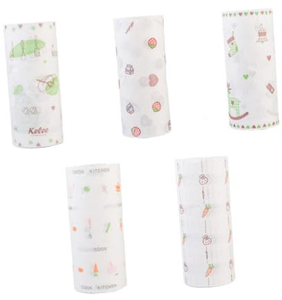 KOMBIUDA 2rollen Öl Absorbierende Papierservietten Wasser Absorbierendes Einweg-papierhandtuch Für Küche Und Haushalt Zufälliger Stil