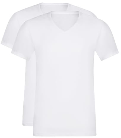 Camiseta de Manga Corta con Cuello de Pico Dim Ecodim: Calidad, Comodidad y Estilo para Hombre x2