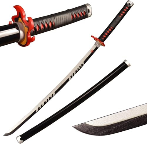 Generico Fyrescosplay Sword – bambù Katana Cosplay Blade Kamado Tanjirou