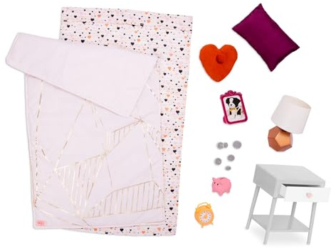 Our Generation - Lueur d'espoir - Accessoires pour poupées de 46 cm - Ensemble de literie - Meubles pour Maison de poupée - Jouer à Faire Semblant - 3 Ans et +