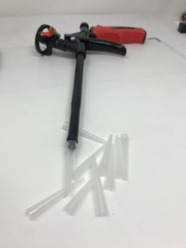 25er-Pack Kunststoffdüsen für Schaumpistole, selbstreinigende Schaumpistole, Schaumpistole Teflon beschichtet Abdichten, Füllen, Abdichten, Fenster montage Bauschaum PU Pvc Kunststoffenster Tür