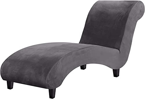 ZGantrix Samt Chaise Luxus Chaise Bezug Für Chaiselongue Chaise Lounge Cover Liegesessel Stuhlbezug Elastische Relaxliege Deluxe Stuhlbezüge