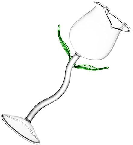 VALICLUD Bicchiere Da Cocktail in Vetro Tazza Delicata Design Rosa Calice Di Vetro Per Vino e Liquore Porta Bottiglie