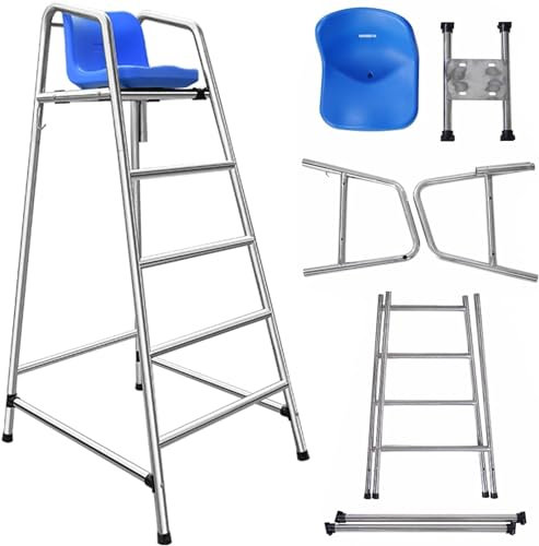Robusta sedia a scaletta per piscina per uso esterno, supporto ad alta capacità per accesso sicuro a bordo piscina e lago, ideale per bagnini e terrazze da spiaggia