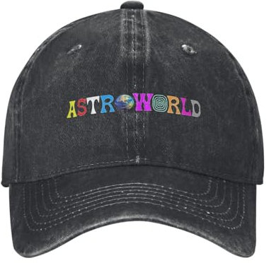 ORURYRTW Astroworld Cactus- Hiphop Berretto da Baseball Casual in Cotone T-Travis Scott Sun cap Uomo Donna attività all'aperto Cappello Regolabile