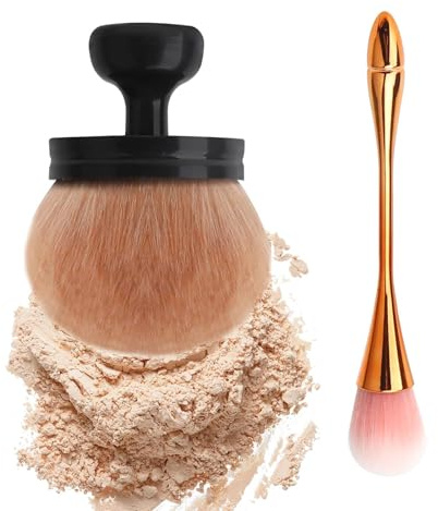 APOMOONS Pinceaux Maquillages Grand avec Pinceau pour Poudre Libreauto Bronzant Applicateur de Bronzage à Tête Large pour Le Corps Applicateur Creme Solaire Portable de Mélange et de Peau Floue