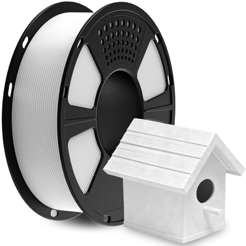 GIANTARM ASA Filament 1.75mm, 3D Drucker Filament ür Funktionsbauteile im Außenbereich, Wetter- und Hitzebeständig, Maßgenauigkeit +/- 0.02 mm, 1KG Weiß