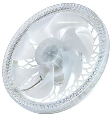 Qsvbeeqj Ventilatore da Soffitto Intelligente Con Telecomando E27 Attacco 45W Power 4 Velocità Lampada Ventola Per Camera Da Letto E Uffici Ventilatore Ventilatore