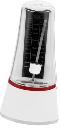 Gatuida Mechanisches Metronom Weiß Präziser Taktgeber für Klavier Erhu Gitarre Musik Übung Rhythmus Training Anfänger und Profi Geeignet