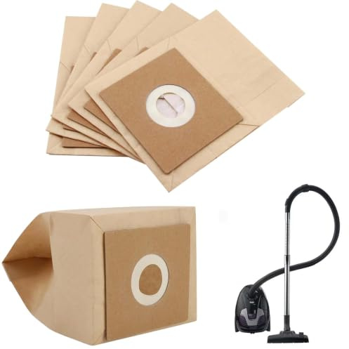 6 Pack Hoover Bags for Bush Argos & Vytronix Bagged Cylinder Vacuum Cleaner | Fit Bush VCB35B15C1J7W-70, VYTRONIX RBC02, Argos Value VC-401 / VC-402 Vacuum, No Leak, 2-Layer