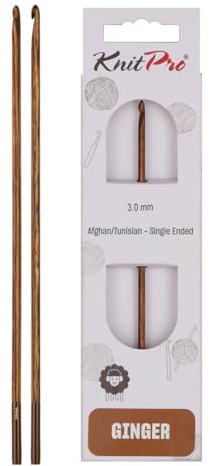 KnitPro Ginger Afghanische/Tunesische Häkelnadel | 3,00 mm