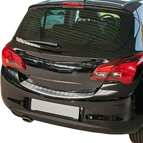 phil trade Loading Sill Protector Matte Stainless Steel Compatible with Corsa E 2014-2019 with Folded Edges
