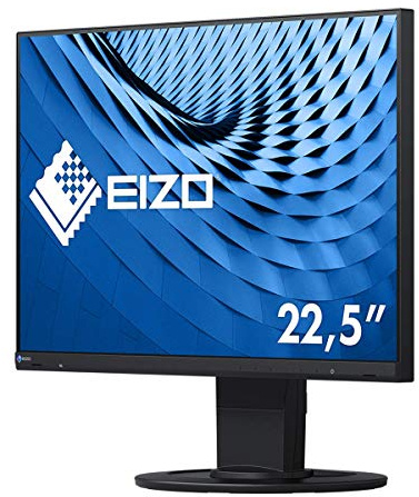 EIZO FlexScan EV2360-BK 57,2 cm (22,5 Zoll) Ultra-Slim Monitor (HDMI, D-Sub, USB 3.1 Hub, DisplayPort, 5 ms Reaktionszeit, Auflösung: 1920 x 1200) schwarz