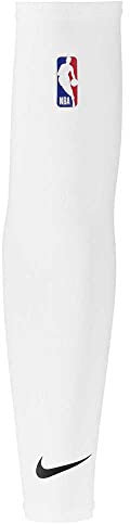 Nike Unisex – vuxen shooter ärm 2.0 NBA armskydd, vit/svart, S-M